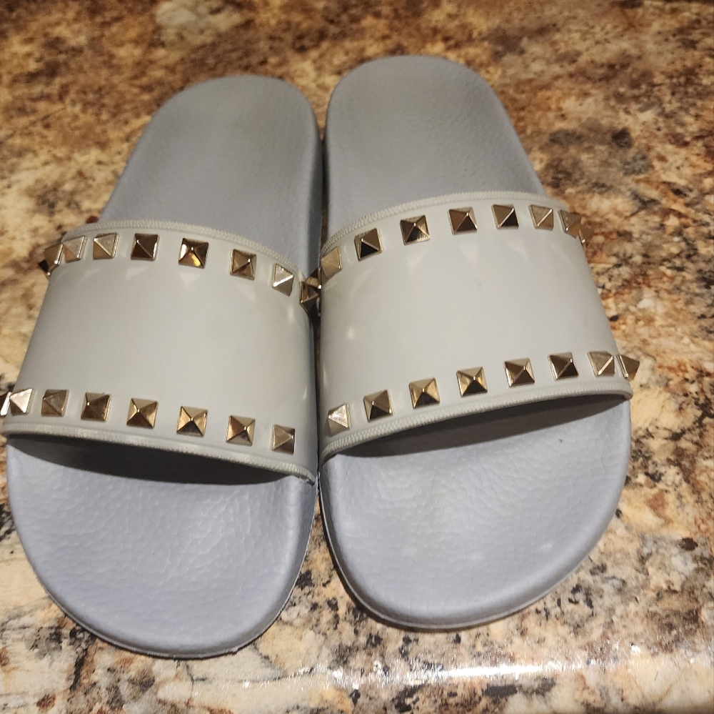 Valentino rock stud slides